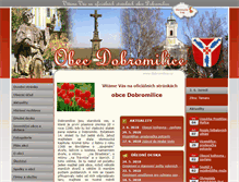 Tablet Screenshot of dobromilice.cz